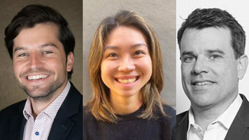 Murray Ackman, Anna Hong and Thomas Ciszewski (l-r) have joined Pendal's Bond, Income and Defensive Strategies team