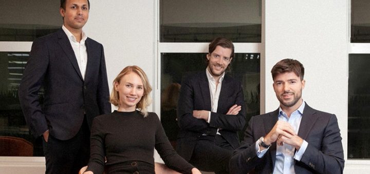 Regnan's impact investment team (l-r) Mohsin Ahmad, Maxine Wille, Maxime Le floch and Tim Crockford